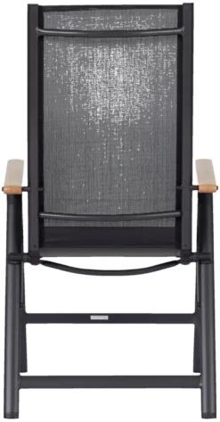 Havestol 7 positioner sort/teak - Outfit