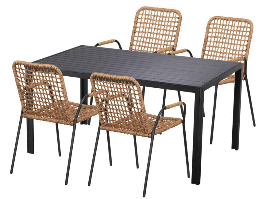 Havestol Madison sort/natur - Sunlife®