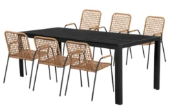Havestol Madison sort/natur - Sunlife®
