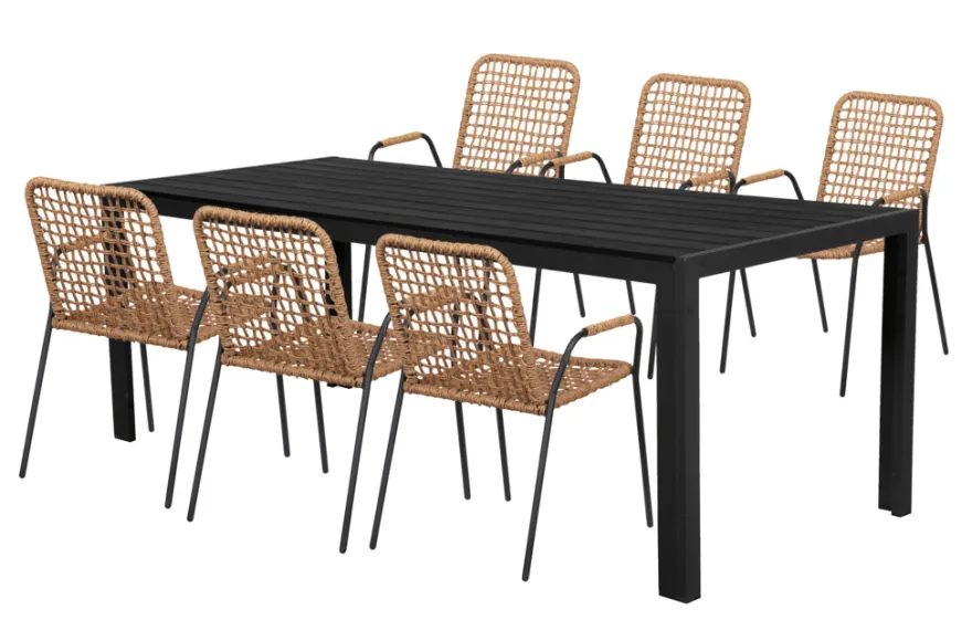 Havestol Madison sort/natur - Sunlife®
