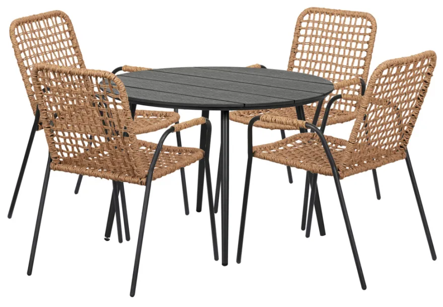 Havestol Madison sort/natur - Sunlife®