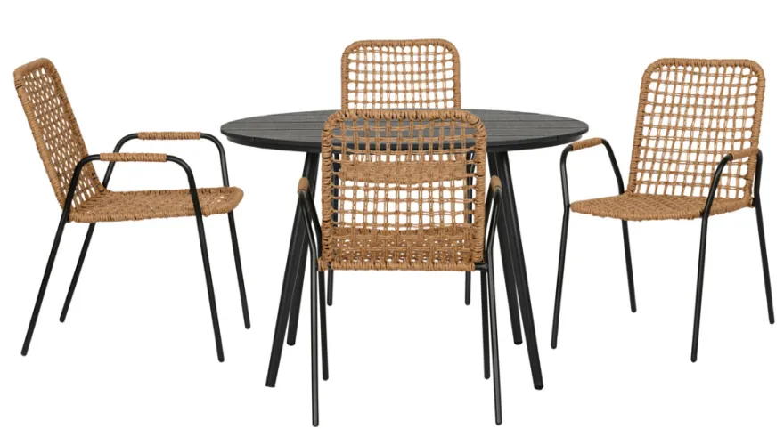 Havestol Madison sort/natur - Sunlife®