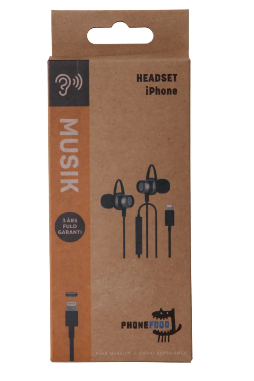 Headset med lightning stik