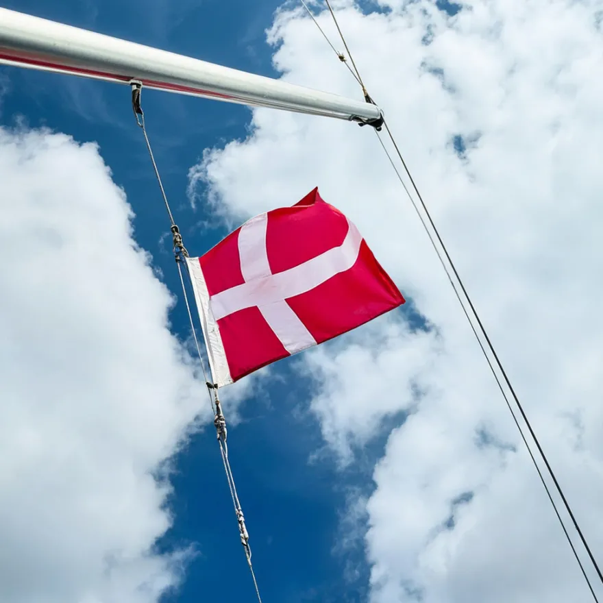 Høflighedsflag til båd 30 x 40 cm