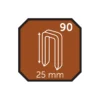 Hæfteklamme 25 mm nr. 90 5000 stk. - Probuilder