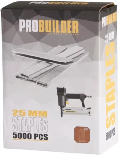 Hæfteklamme 25 mm nr. 90 5000 stk. - Probuilder