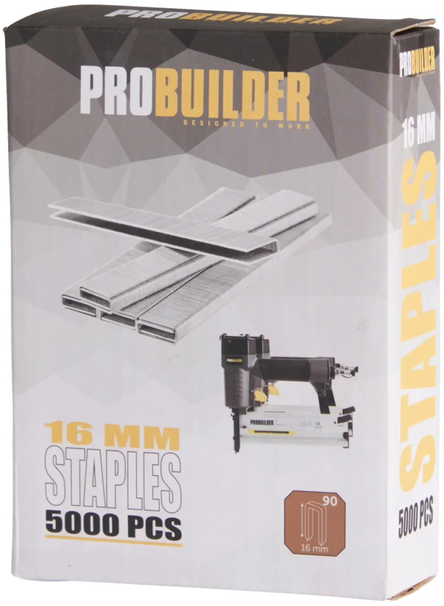 Hæfteklamme 16 mm nr. 90 5000 stk. - Probuilder