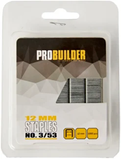Hæfteklammer 12 mm nr. 53 1000 stk. - Probuilder