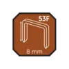 Hæfteklammer 8 mm nr. 53F 2000 stk. - Probuilder