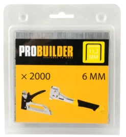 Hæfteklammer 6 mm nr. 53F 2000 stk. - Probuilder
