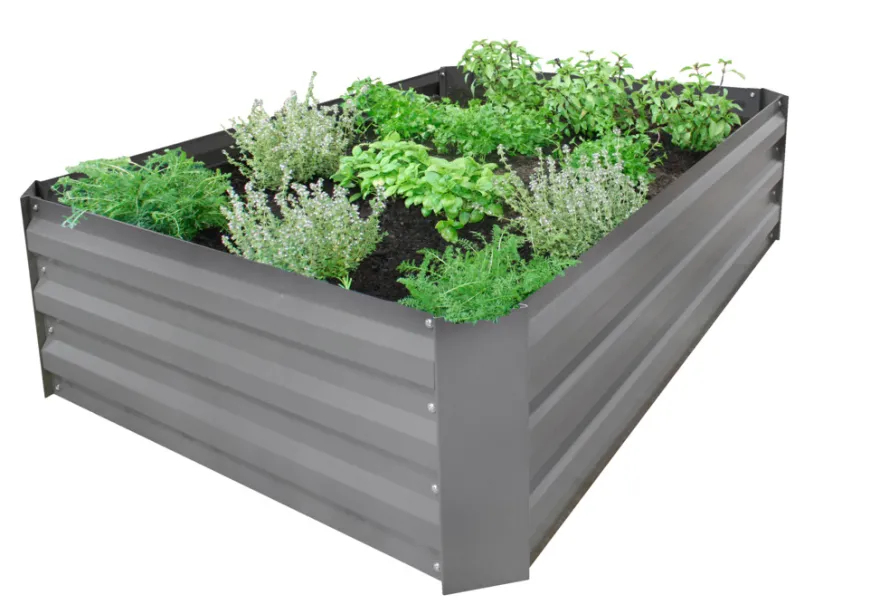 Højbed Easy M galvaniseret 120 x 80 cm