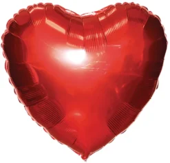 Hjerte folieballon 1 stk. B38 x H38 cm