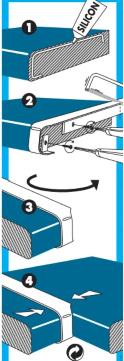 Hjørnesamleliste aluminium