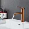 Håndvaskarmatur Slim vinkel kobberfinish