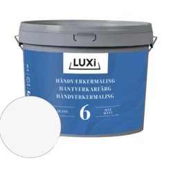 Håndværkermaling 6 hvid 10,8 liter - LUXI®