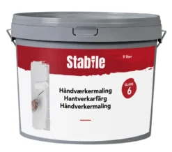 Håndværkermaling 6 modehvid 9 liter - Stabile®