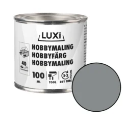 Hobbymaling sølv 100 ml - LUXI®
