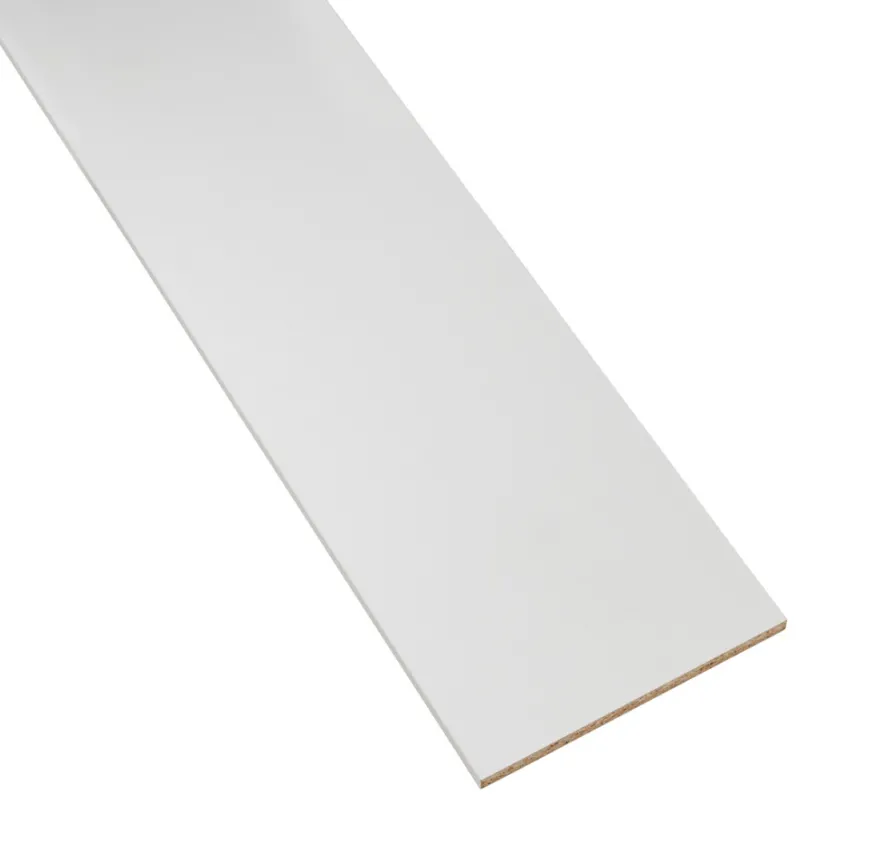 Hobbyplade hvid 18 mm x 30 cm x 250 cm