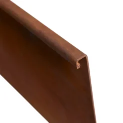 HORTUS bedkant corten med bukket kant 24 x 100 cm
