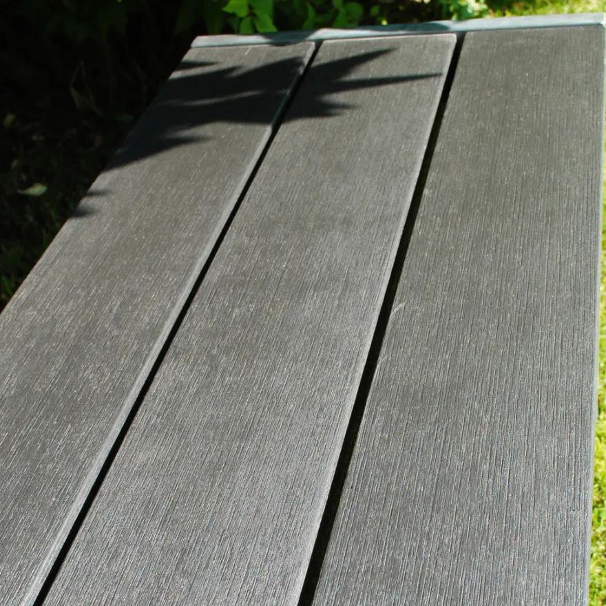 HORTUS bænk H-model nonwood antracitgrå 180 cm