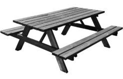HORTUS bord-/bænkesæt fyrretræ sort 177 x 155 cm