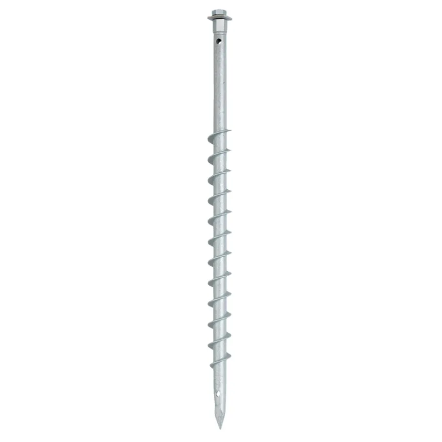 HORTUS jordskrue galvaniseret stål Ø25 x 750 mm