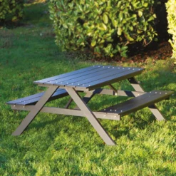 HORTUS model A bord-/bænkesæt til børn nonwood/aluminium