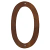 Husnummer 0 stål rustlook 40 cm