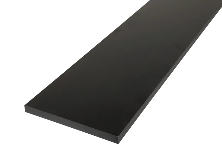 Hylde melamin sort 16 mm x 20 x 100 cm