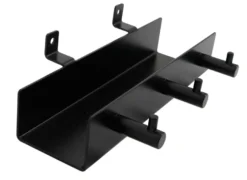 Hylde m/knager til akustikpanel sort