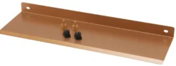 Hylde til akustikpanel 35,5 x 11 cm messingfinish