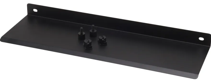 Hylde til akustikpanel 35,5 x 11 cm sort