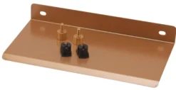 Hylde til akustikpanel 19,4 x 11 cm messingfinish