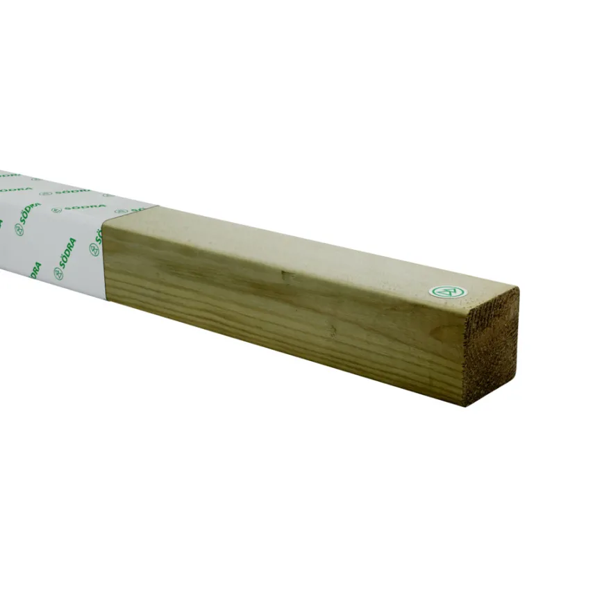 Imprægneret reglar 45 x 45 x 3000 mm