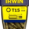 Irwin bits torx T15 - 10 stk.