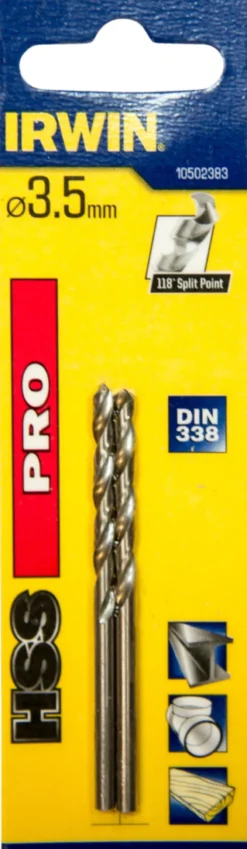Irwin HSS Pro bor Ø3,5 mm 2 stk.