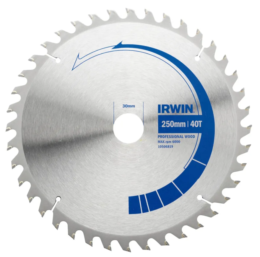 Irwin rundsavsklinge Ø250 x 30 mm - 40T
