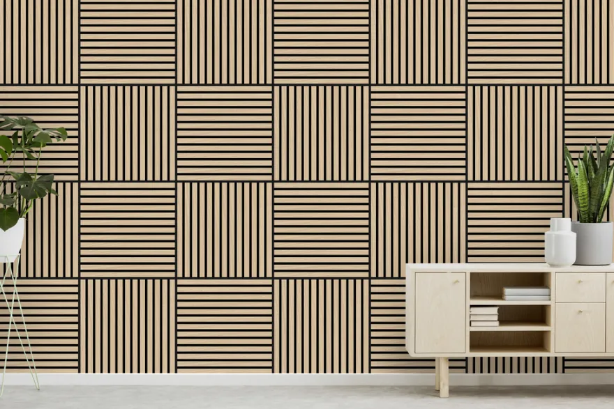Jangal Modular Wall akustikpanel 52 x 52 cm - Fanal Oak