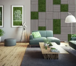Jangal Modular Wall mospanel 52 x 52 cm - Dark Green