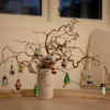 Julekugler m/figurer glas H5 cm 12 stk.