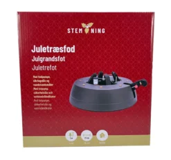 Juletræsfod i plastik til juletræ på maks. 3 meter