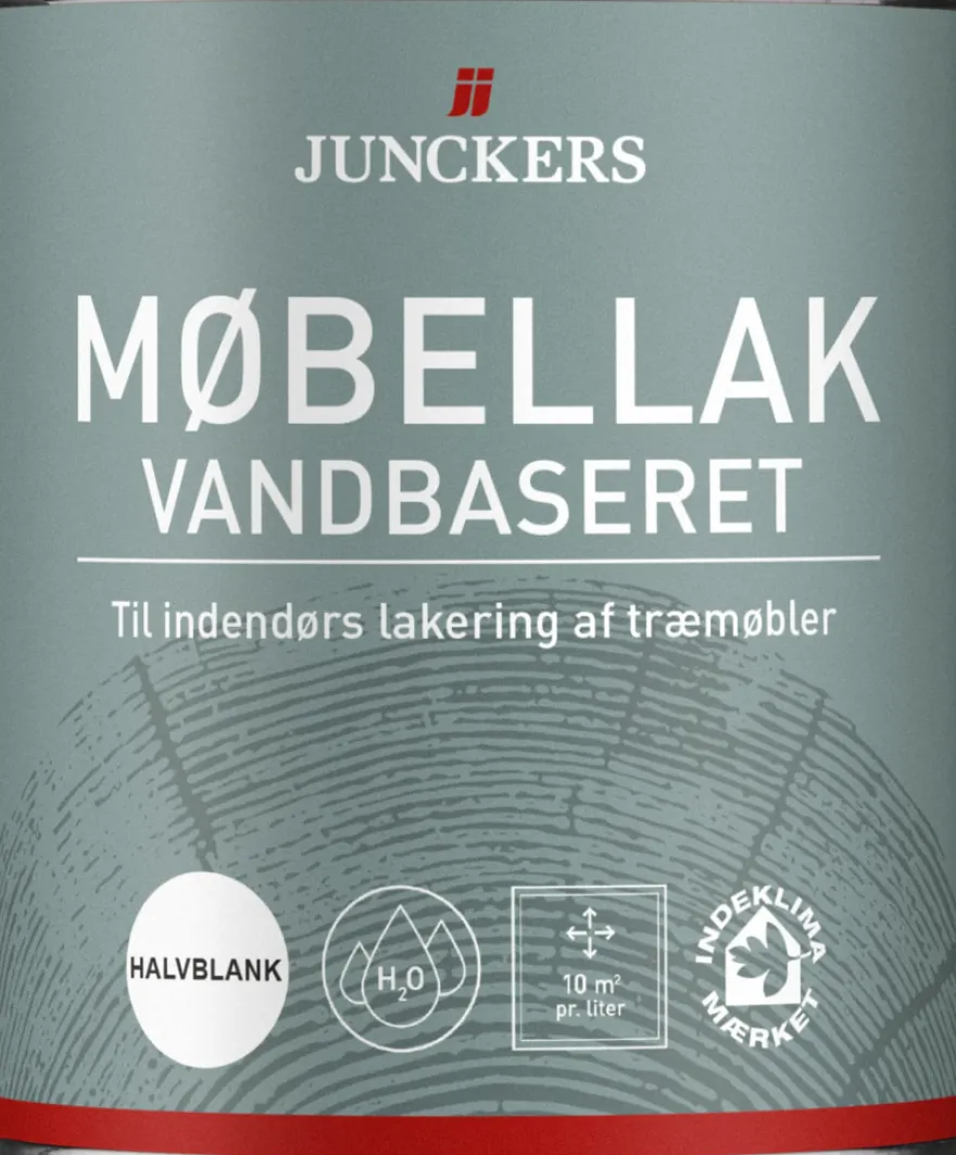 Junckers Møbellak halvblank vandbaseret 0,75 liter