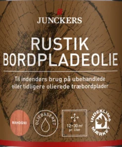 Junckers Rustik Bordpladeolie Mahogni 0,75 liter