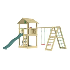 Jungle Gym Sierra legetårn m/gynger & klatremodul