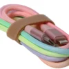 Kabel Lightning til USB-C regnbuefarvet 1 meter