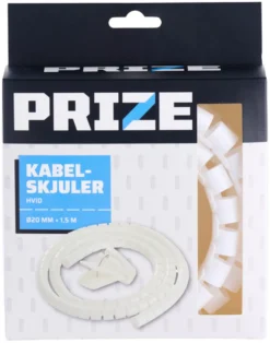 Kabelsamler hvid Ø20 mm x 1,5 meter - PRIZE®