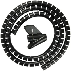 Kabelsamler sort Ø20 mm x 1,5 meter - PRIZE®