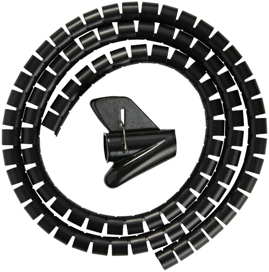 Kabelsamler sort Ø20 mm x 1,5 meter - PRIZE®