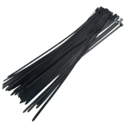 Kabelstrips 500 mm sort 50 stk. - Elworks