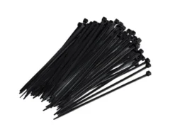 Kabelstrips 200 mm sort 100 stk.